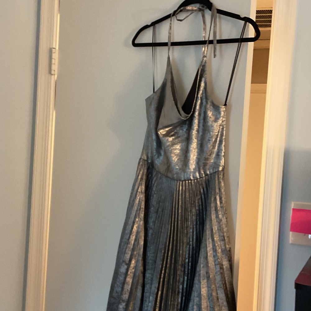 Stunning Metallic Backless Dress
